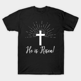 He is Risen Shirt Resurrection Christian Easter T-Shirt